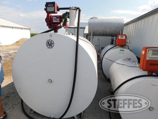 Kay 1,000 Gal. Steel Fuel Barrel
